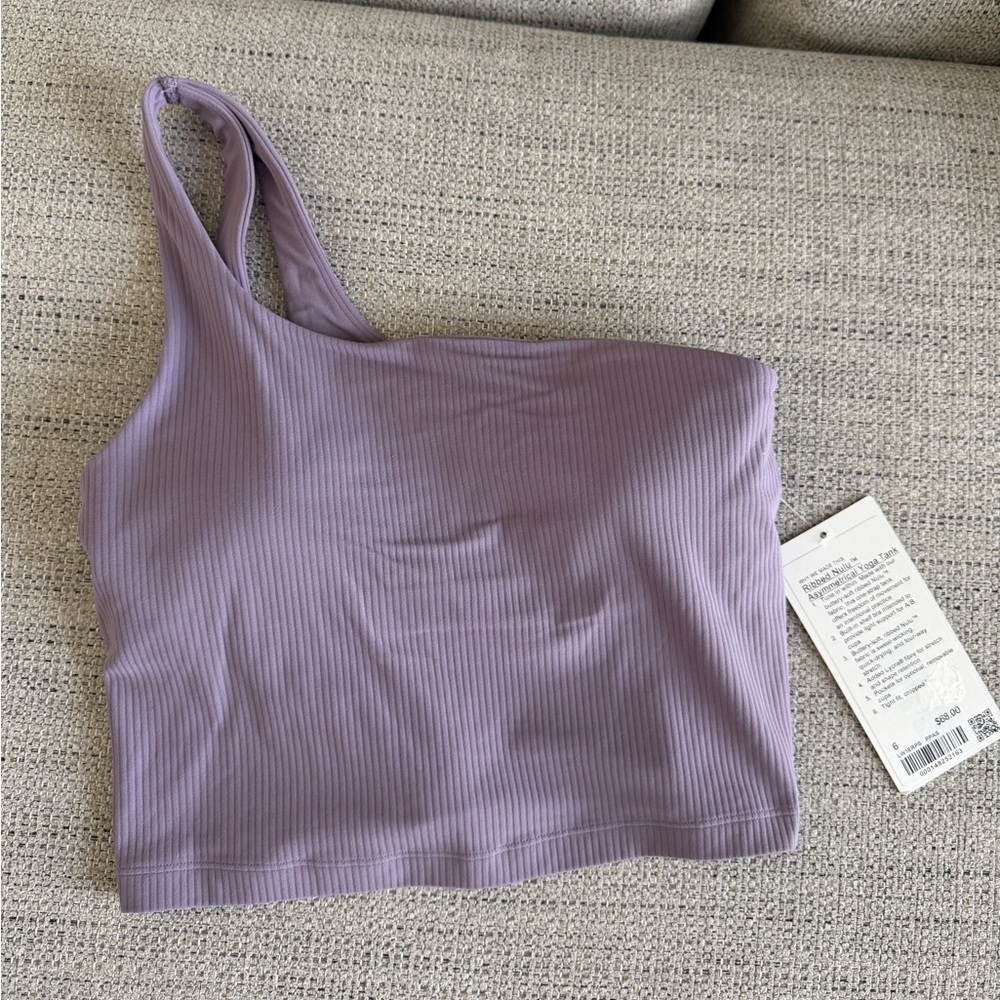 Lululemon Women’s Ribbed Nulu Asymmetrical Yoga Tank NWT